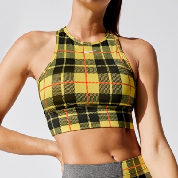 nike plaid sports bra